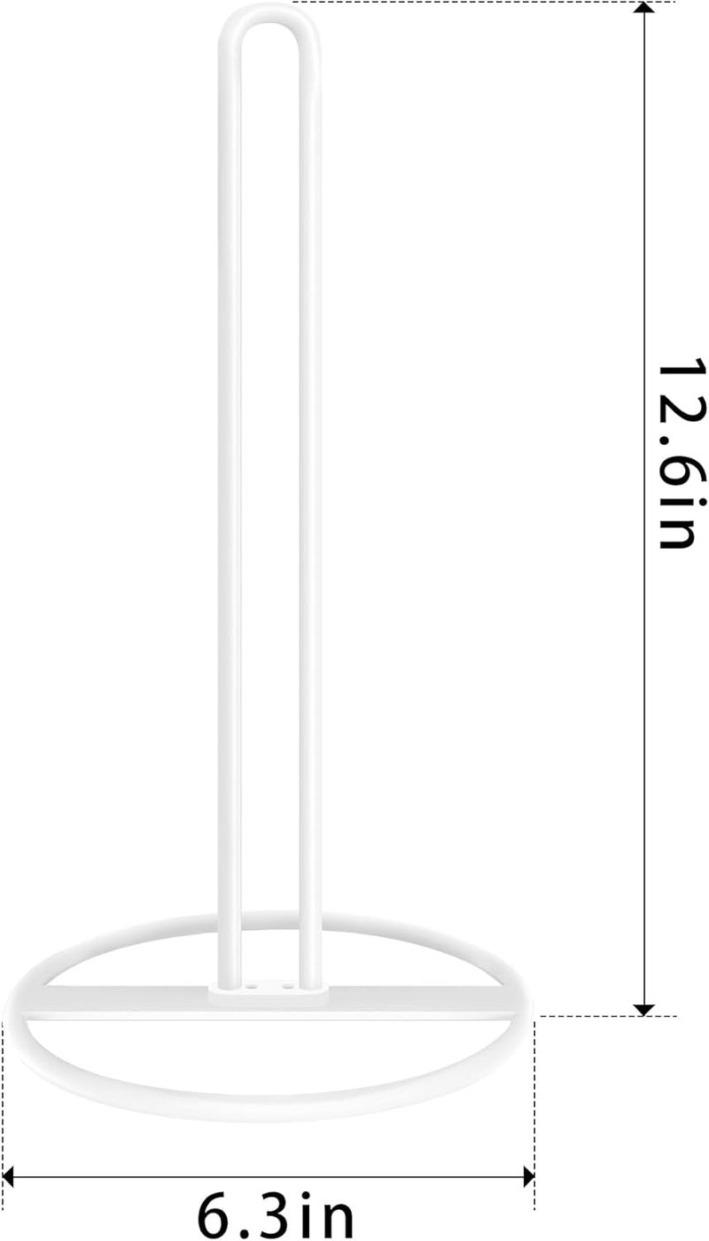 OBODING Toilet Paper Holder Stand, , White Freestanding Toilet Paper Holder for Storing 3 Rolls of Toilet Papers (White) - Image 4